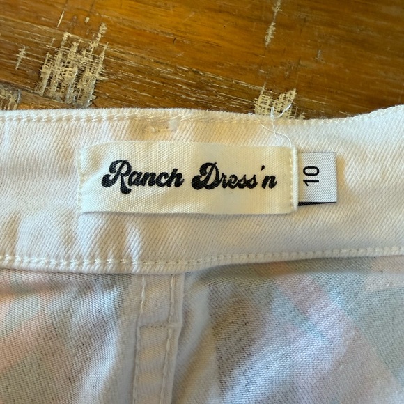 Ranch Dress'n White Flare Jeans with Multicolor Aztec Accent - Picture 5 of 7